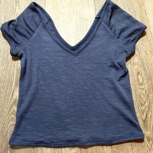 Arizona Jean Co. Crop Top - Grey/Blue